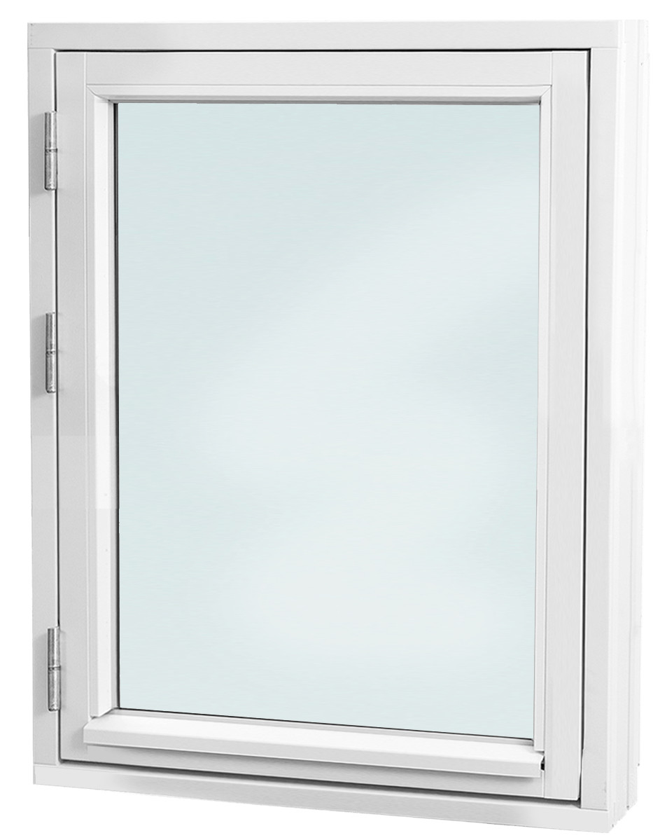 Finestra 1-rams sidehengslet vindu 80x100 3-lags glass