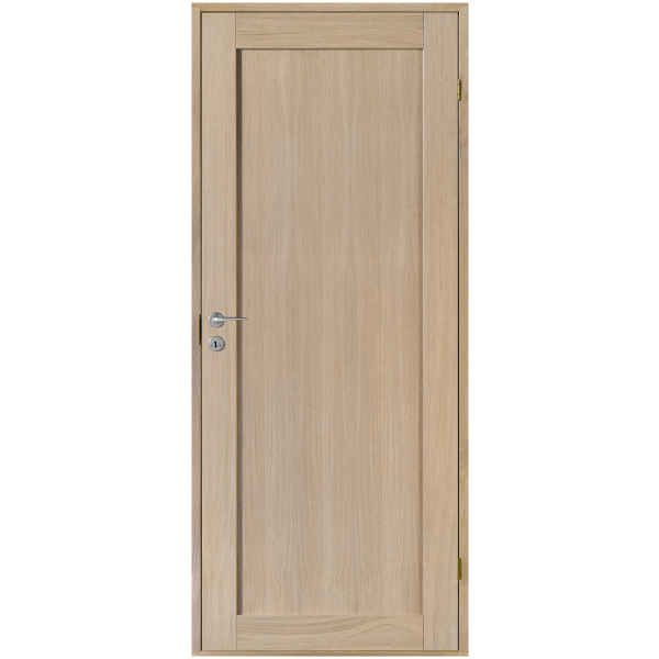 Harmonie Line 1 eik hvitlasert dørblad innerdør