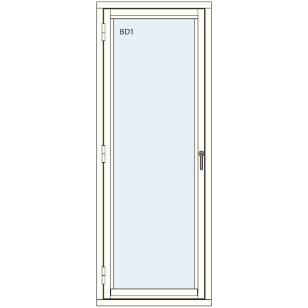Finestra Energi Balkongdør-1-fl 80x210 2-lags