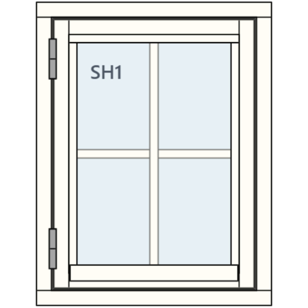 Finestra Energi Sidehengslet 70x90 2-lags