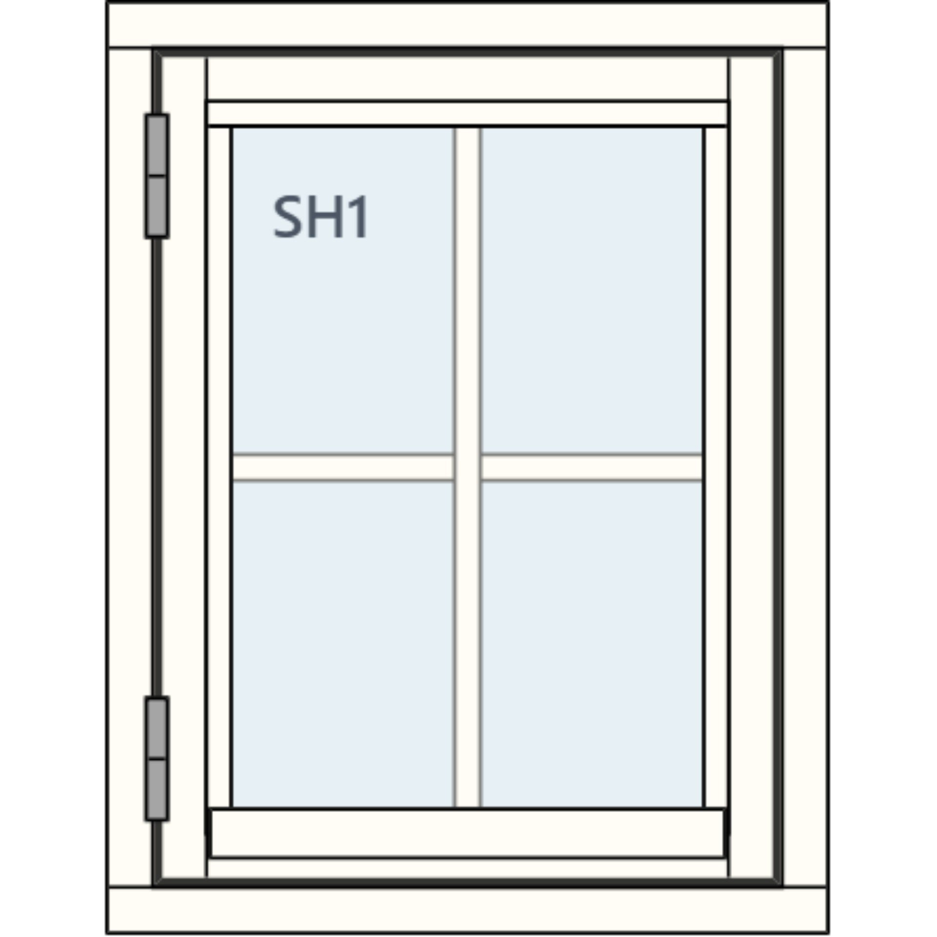 Finestra Energi Sidehengslet 70x90 2-lags