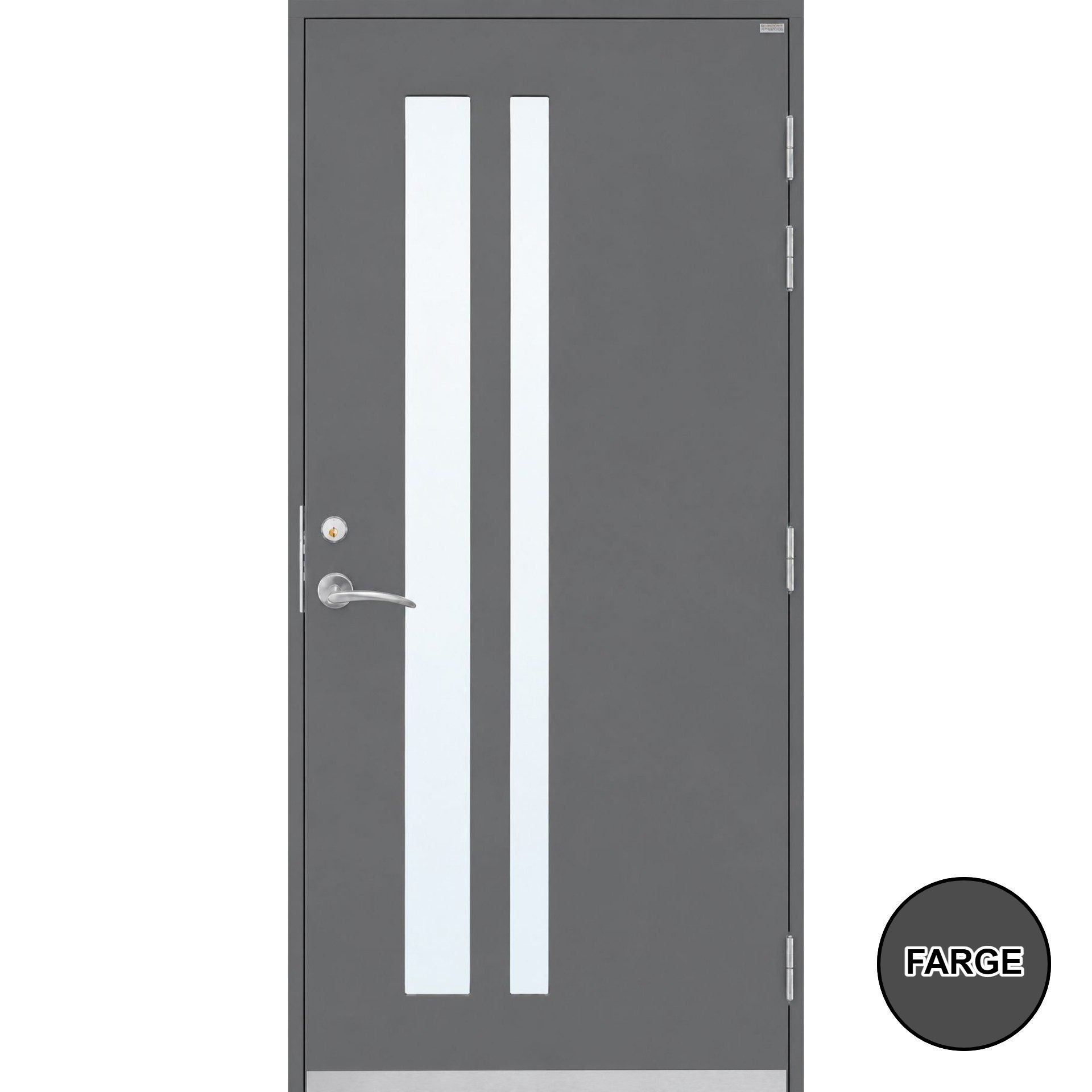 Lurs Dörr Modern Hummelsta 100x210 Høyre. Mørk Grå