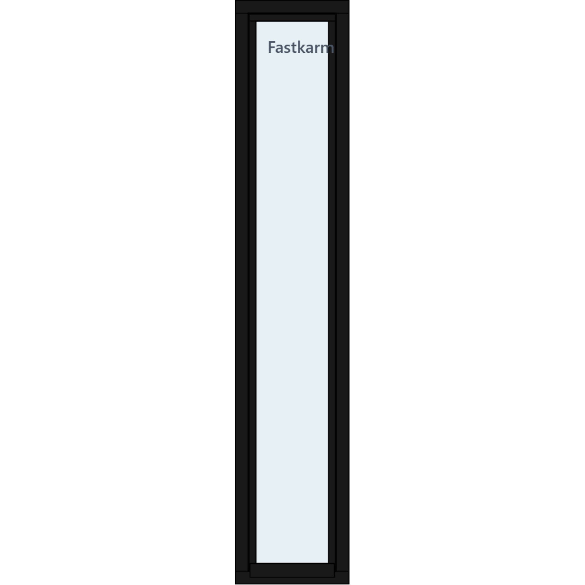 Finestra Energi Fastkarm 40x200 2-lags